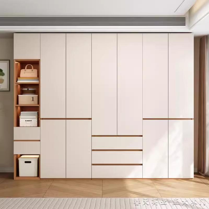 实木衣柜家用卧室新款分段式成品衣柜